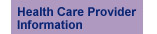Health Care Provider Information