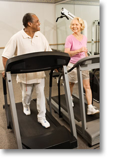 people on treadmill