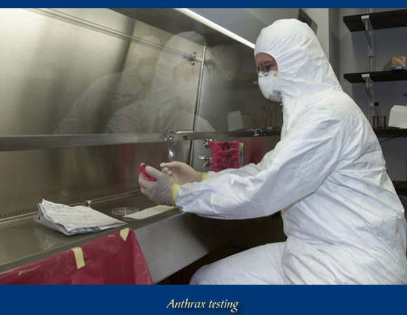 anthrax testing at department labs