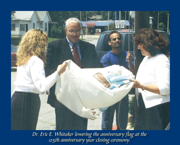 Health care workers practice administering the smallpox vaccine using an orange.